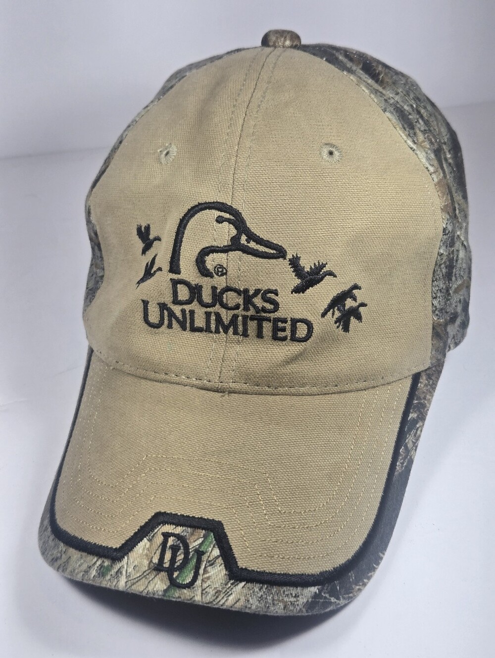 Ducks Unlimited "DU Leader" Camo Baseball Hat Cap OSFM Ajustable DU Merchandise